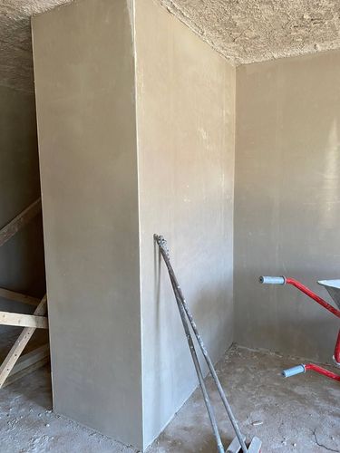 Verputzte Wand